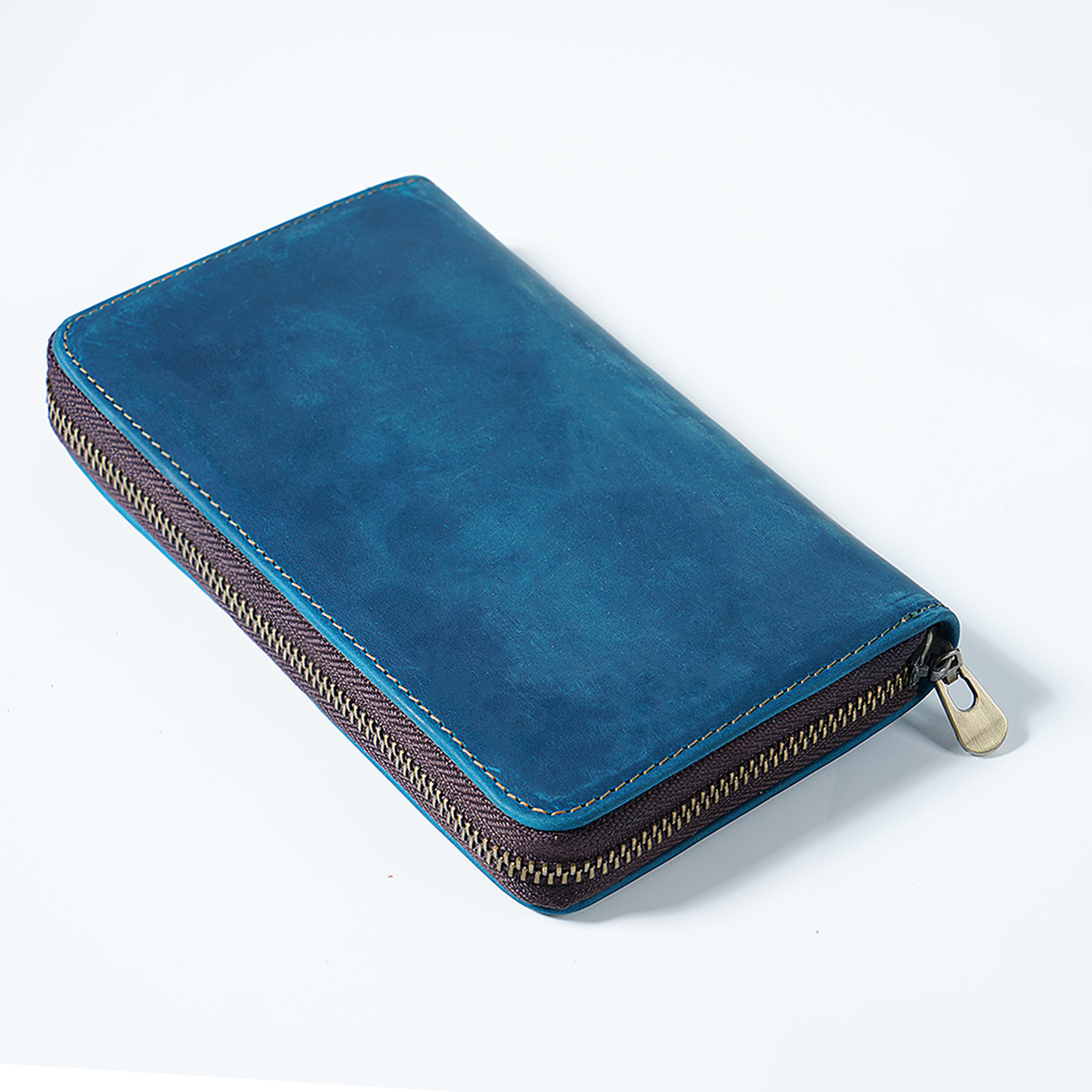 革 ペンケース 5本入れ 