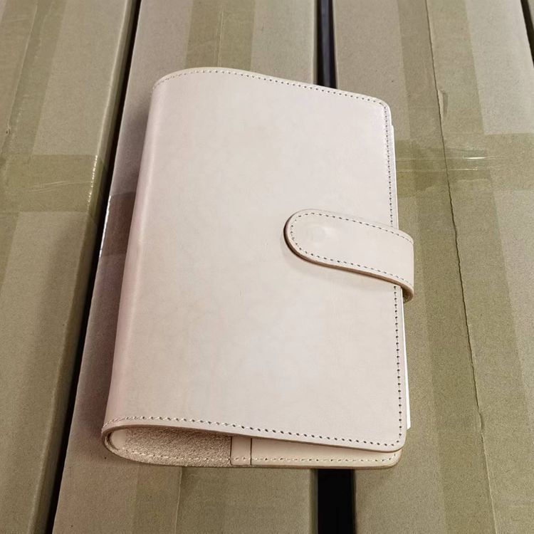 A5 6穴 バインダー 大容量収納 植物鞣し革 カバー ノート マグネット留め