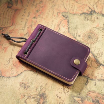 手縫い 革カバー ミニ ノート