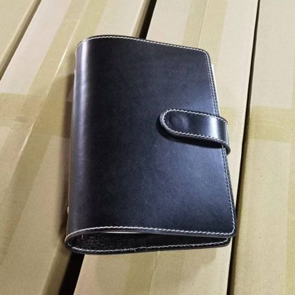 A5 6穴 バインダー 大容量収納 植物鞣し革 カバー ノート マグネット留め