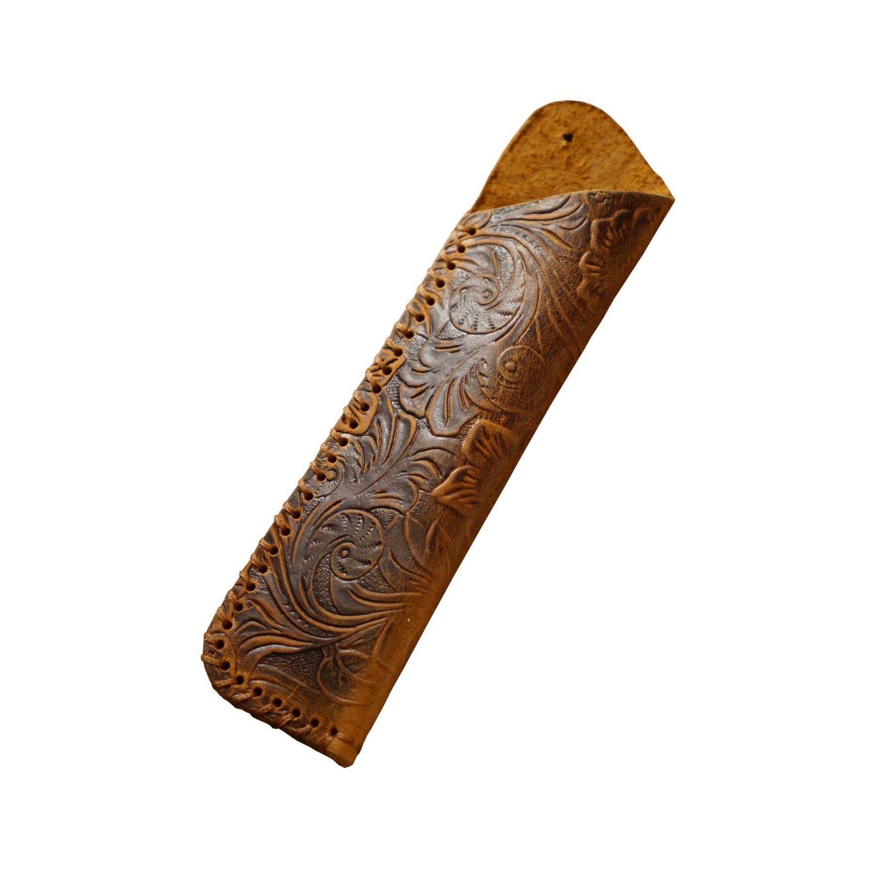 手作り の 革 ペンケース 3本入れ 高級万年筆対応 レシート収納