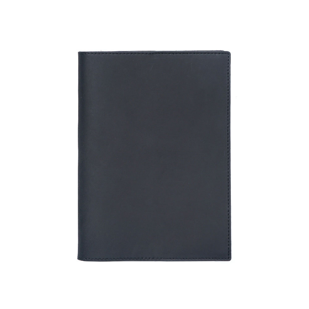 A5 革 ノート カバー ペンホルダー カードホルダー付き