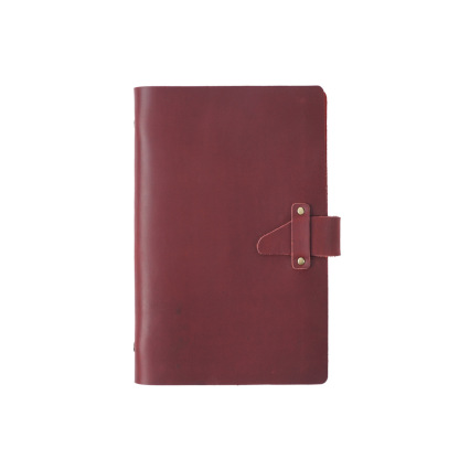 A6 6穴 バインダー 革鞐閉め 革カバー ノート