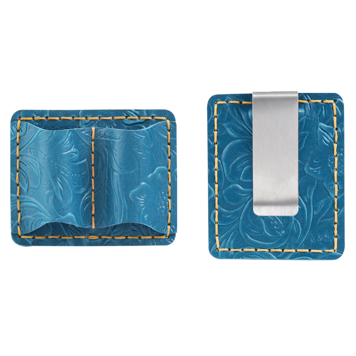 2本差し 唐草模様 革 手帳 ペンホルダー