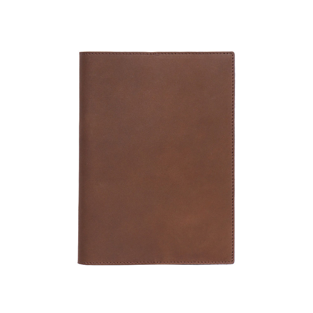 A5 革 ノート カバー ペンホルダー カードホルダー付き