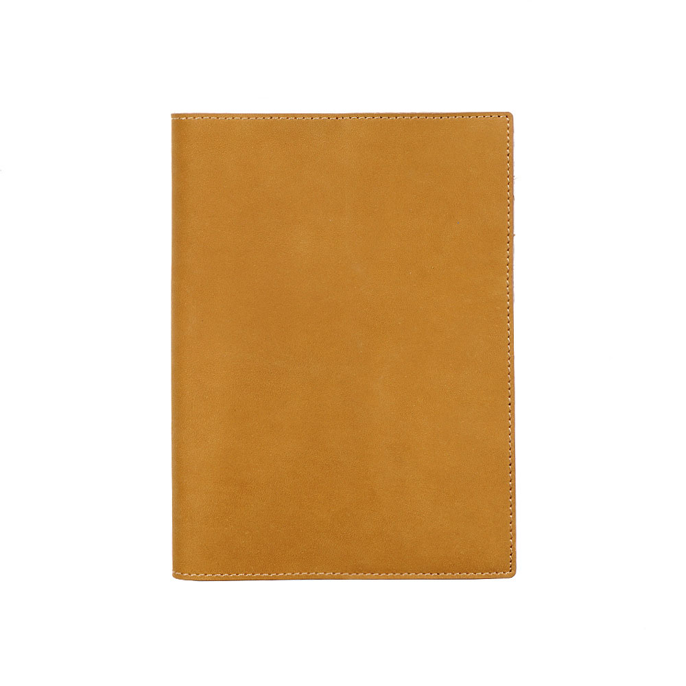 A5 革 ノート カバー ペンホルダー カードホルダー付き