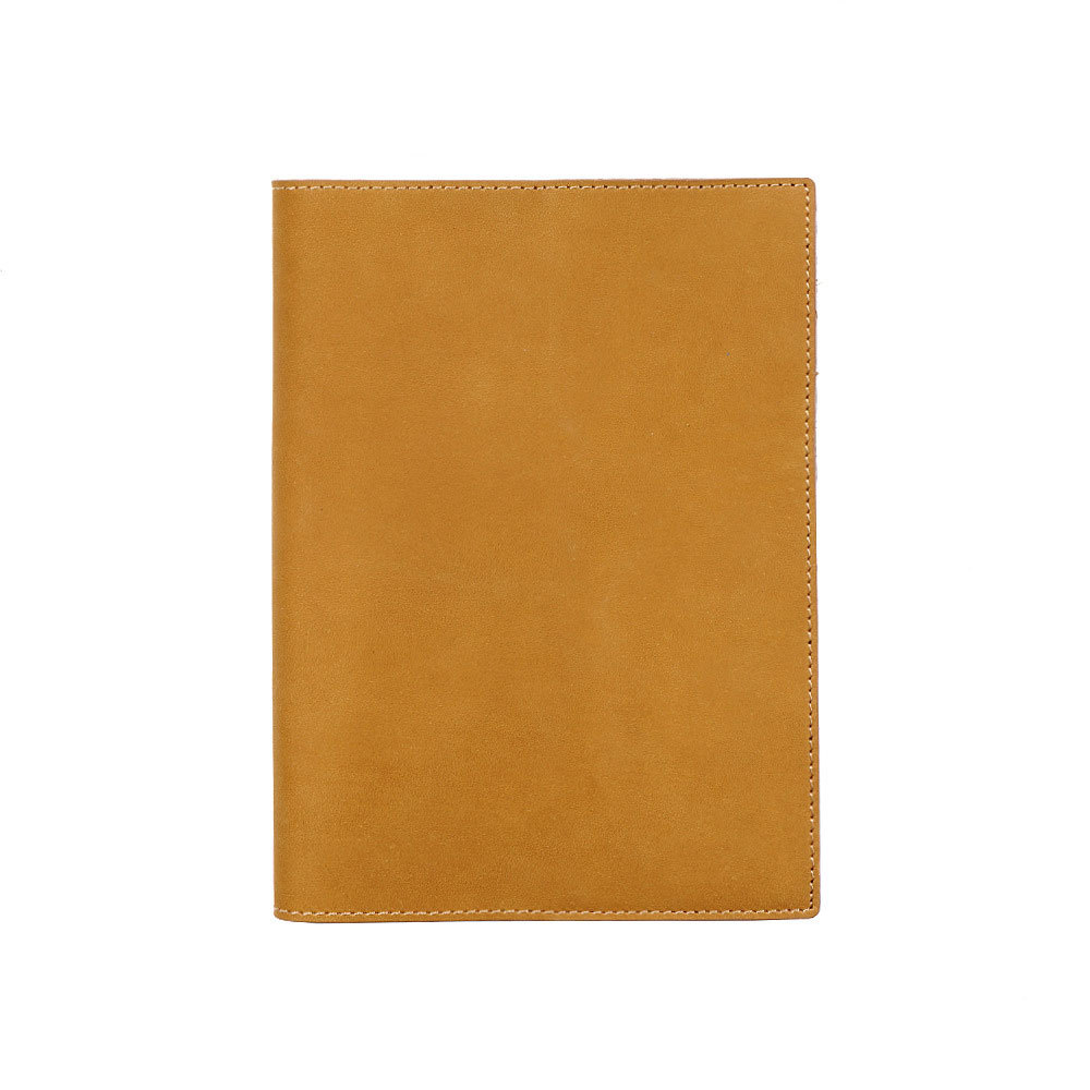 A5 革 ノート カバー ペンホルダー カードホルダー付き