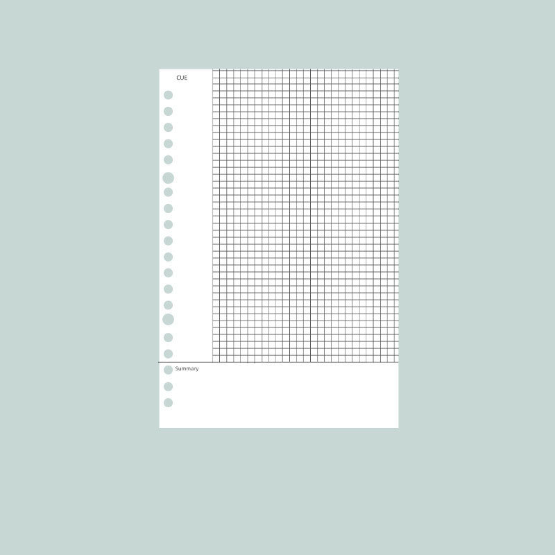 コーネル式 ノート レフィル 26穴 B5 ルーズリーフバインダー対応