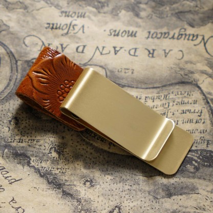 唐草模様 革 手帳 ペンホルダー