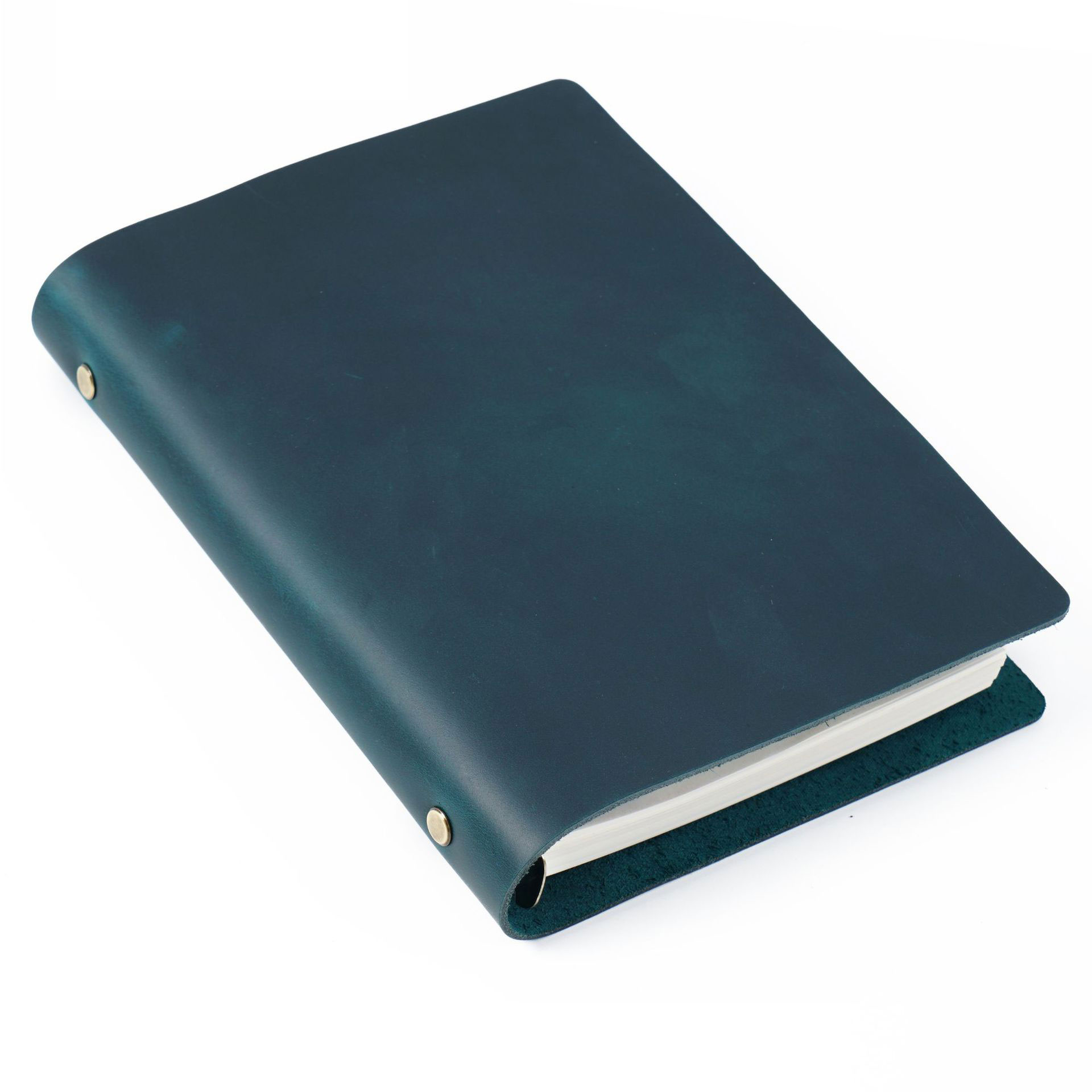 A5 6穴 バインダー シンプル 革カバー ノート