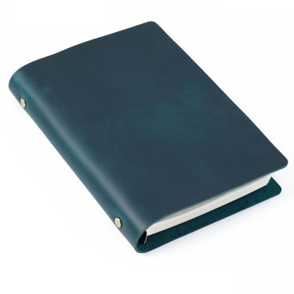 A5 6穴 バインダー シンプル 革カバー ノート