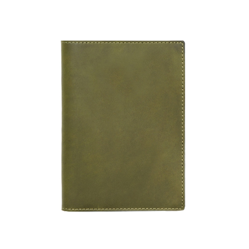 A5 革 ノート カバー ペンホルダー カードホルダー付き