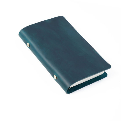 A6 6穴 バインダー シンプル 革カバー ノート