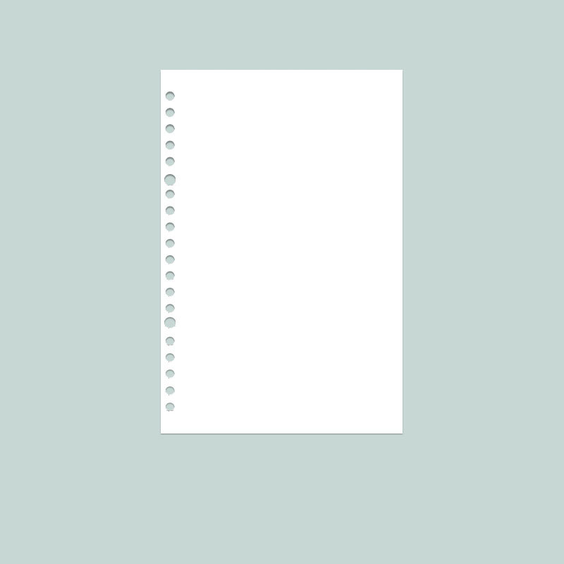 空白 ノート レフィル 26穴 B5 ルーズリーフバインダー対応