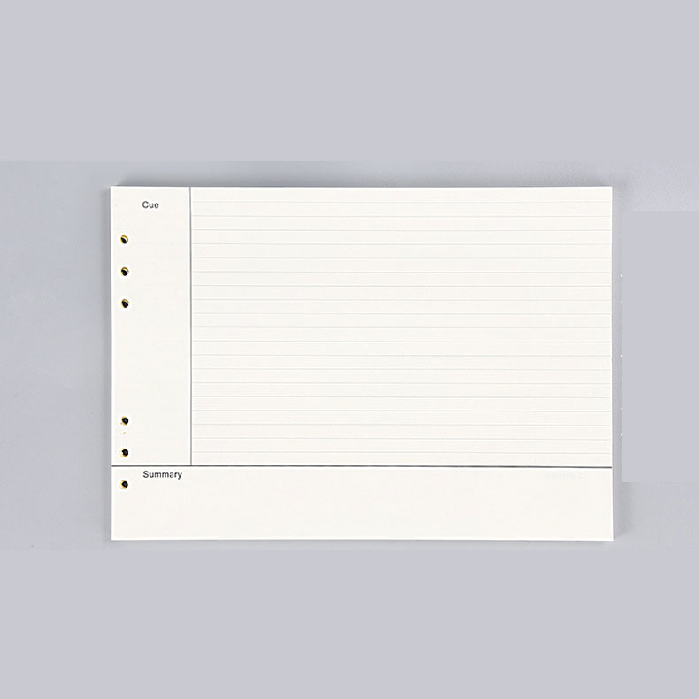 コーネル式 ノート レフィル 6穴 A4 横長 ルーズリーフバインダー対応