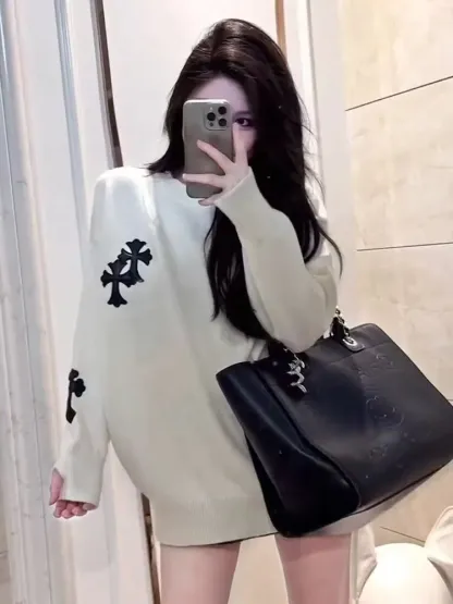 クロムハーツ「Chrome Hearts」ヴィンテージ ニット スウェット