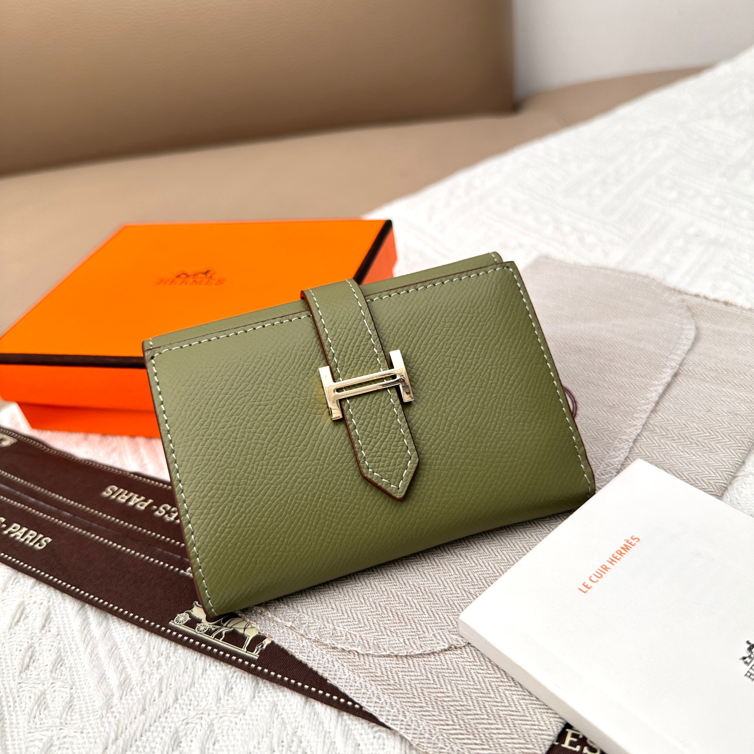 エルメス「Hermès」ベアーン コンパクト ウォレット 10色