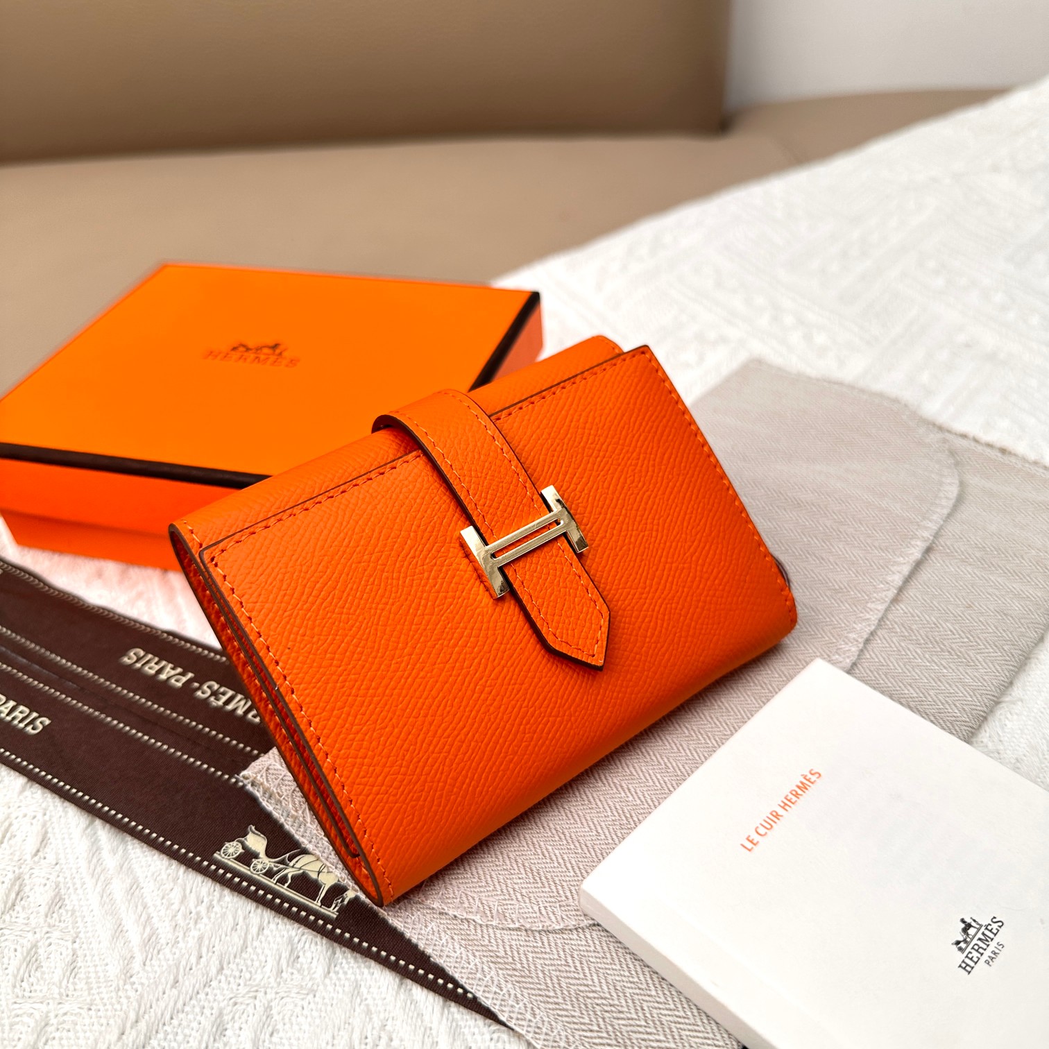エルメス「Hermès」ベアーン コンパクト ウォレット 10色