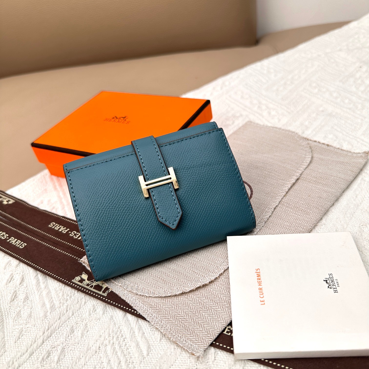 エルメス「Hermès」ベアーン コンパクト ウォレット 10色