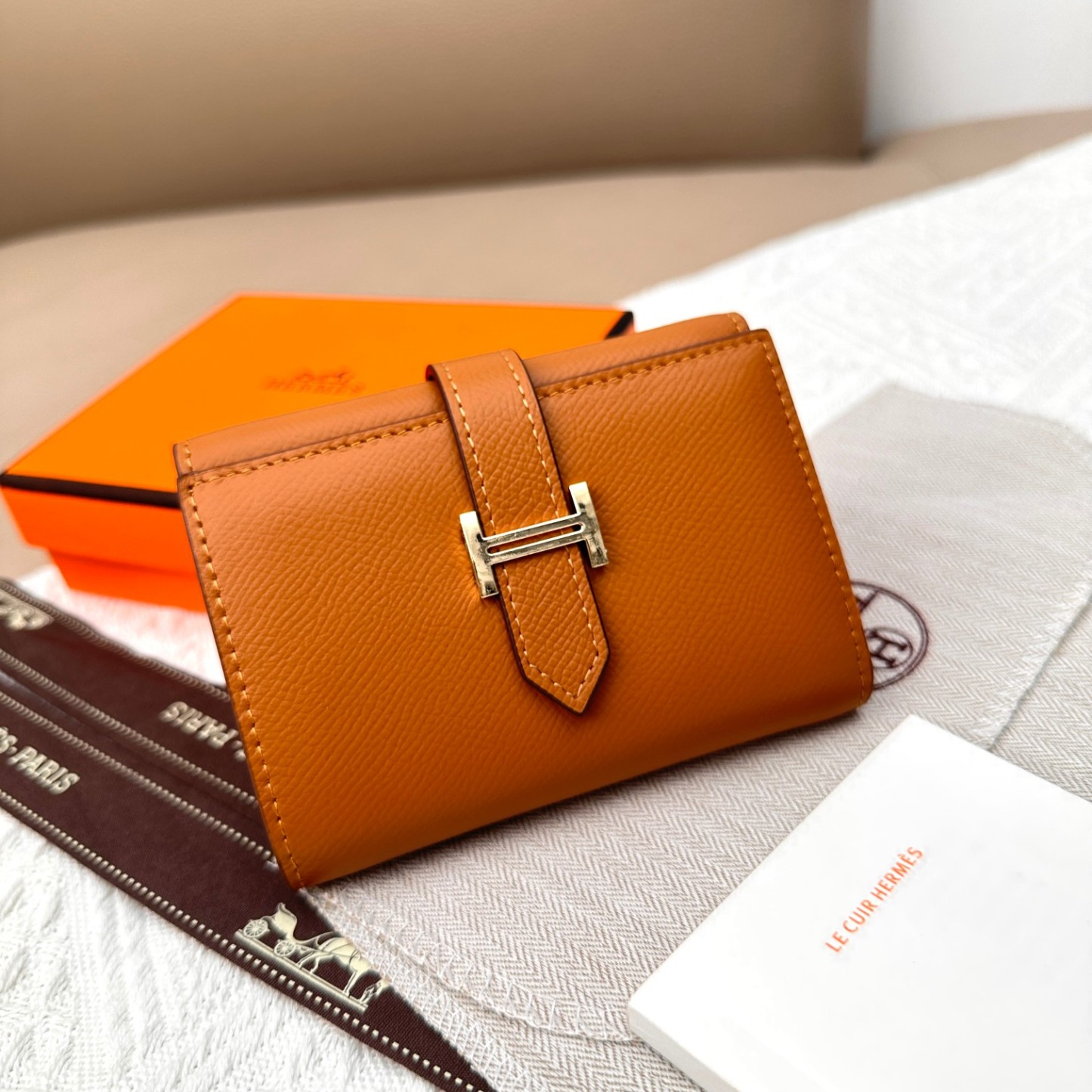 エルメス「Hermès」ベアーン コンパクト ウォレット 10色