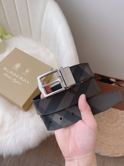 バーバリー「Burberry」クラシック チェック レザー ベルト100cm-ISETAN PRESTIGE CURATED