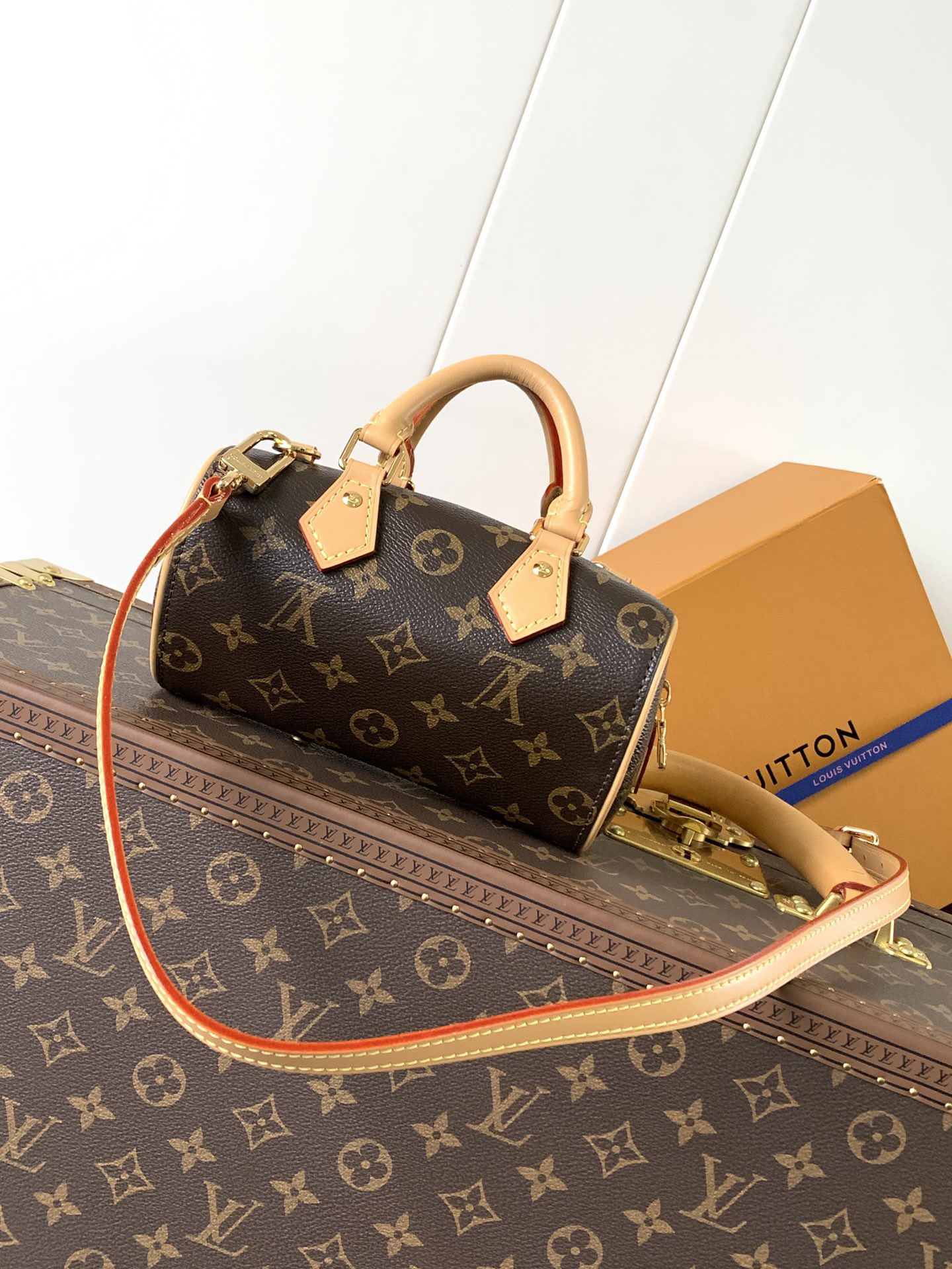 ルイ・ヴィトン「Louis Vuitton」Nano Speedy ハンドバッグ