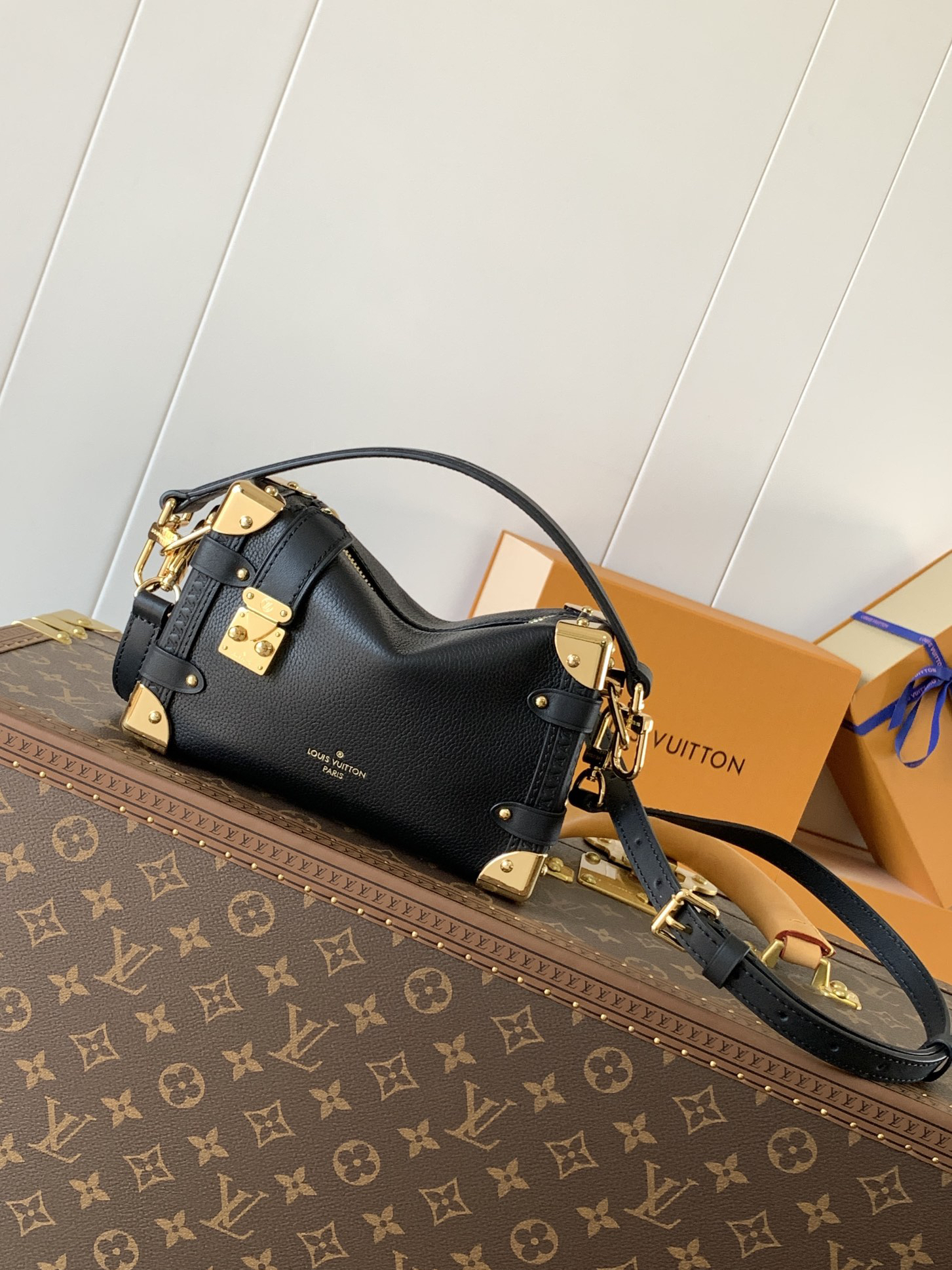 ルイ・ヴィトン「Louis Vuitton」 Side Trunk 中号ハンドバッグ