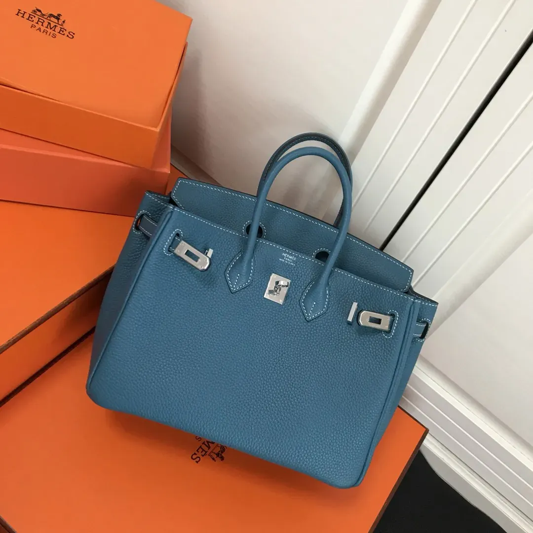 エルメス「Hermès」 Birkin 30 トゴレザー ツートンカラー ショルダーバッグ（シルバーハードウェア）
