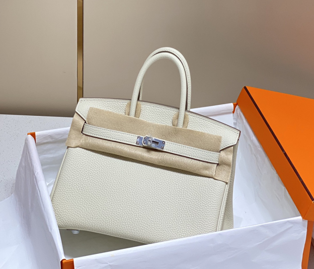 エルメス「Hermès」 Birkin 30 トゴレザー ツートンカラー ショルダーバッグ（シルバーハードウェア）