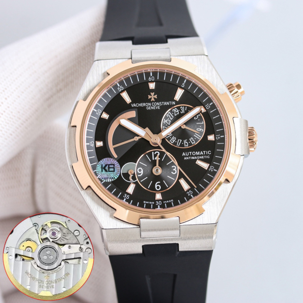 ヴァシュロン コンスタンタン「Vacheron Constantin」オーヴァーシーズ デュアルタイム メンズウォッチ42MM