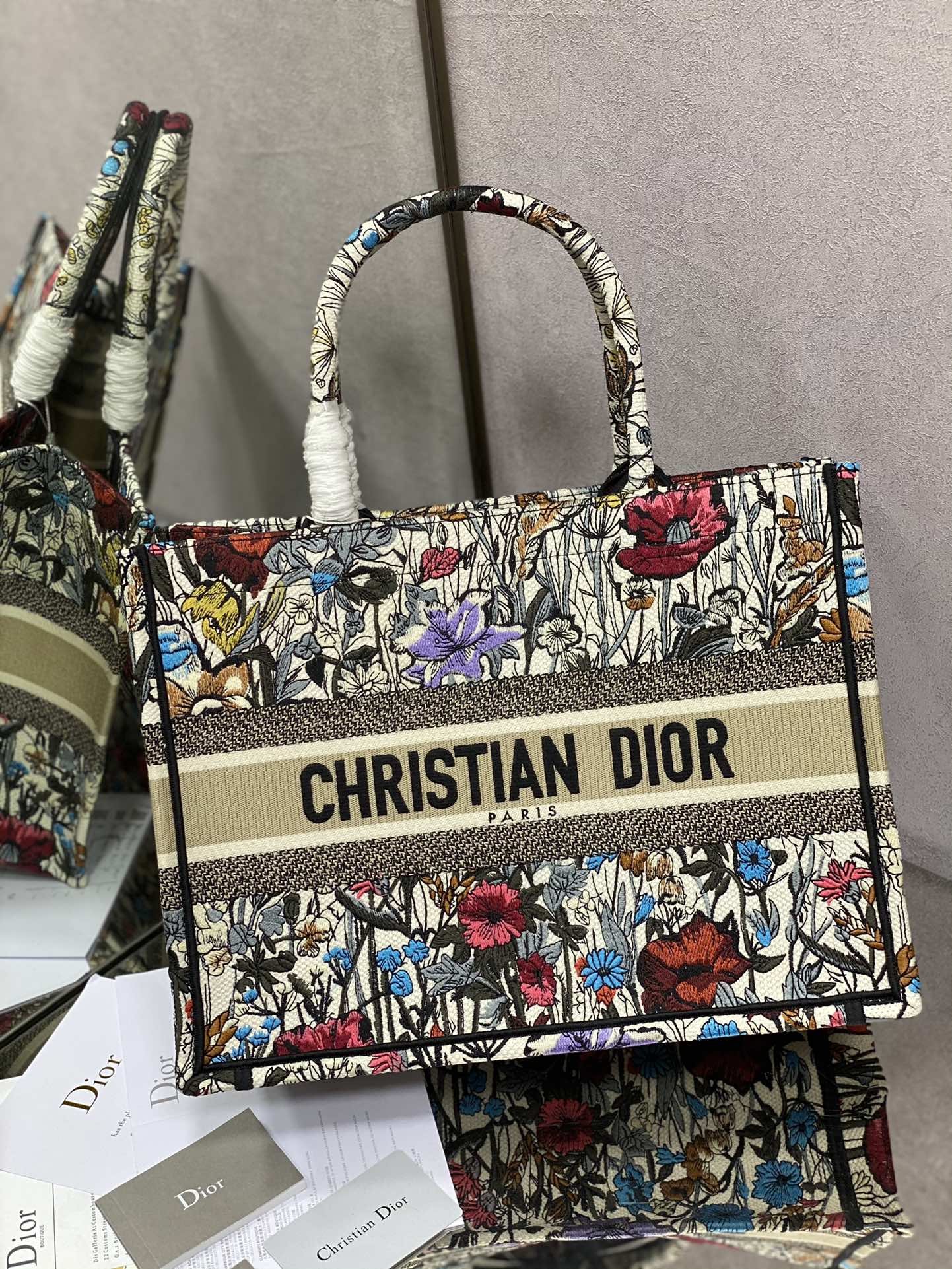 ディオール「Dior」Book Tote トランペット ショッピングトートバッグ