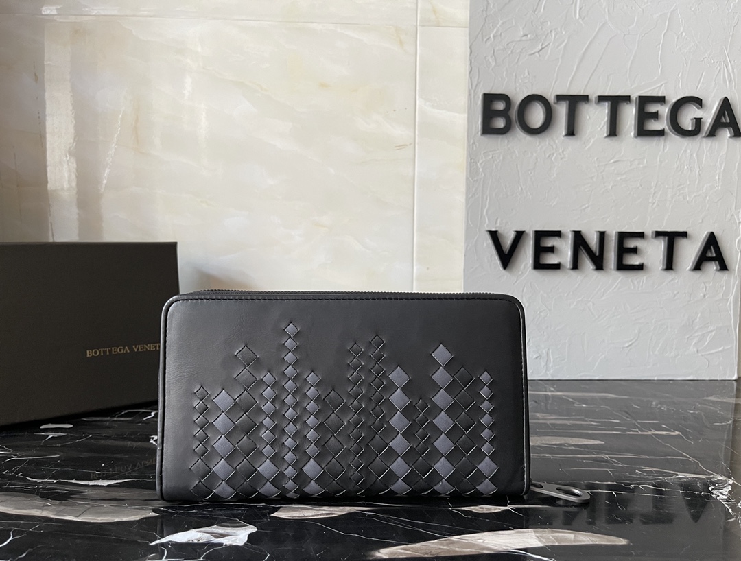 ボッテガ・ヴェネタ「Bottega Veneta」メンズ ザッパー ロング ウォレット
