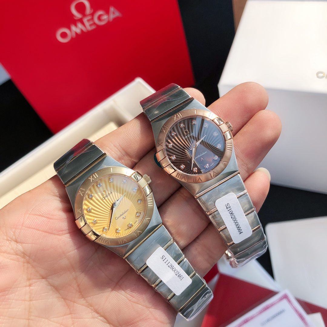 オメガ［Omega］コンステレーションシリーズ クオーツ レディースウォッチ27MM
