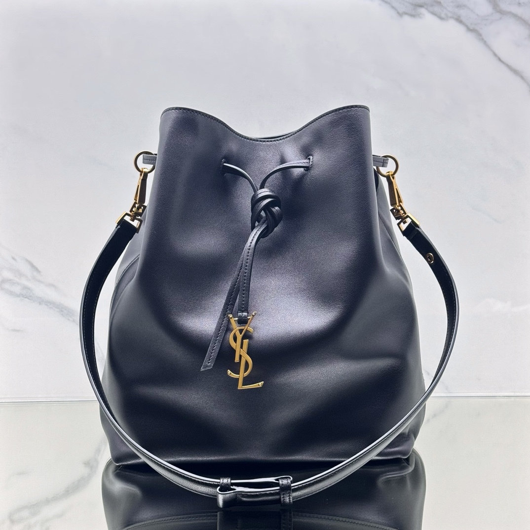 サンローラン「Saint Laurent」Paris Vill ドローストリング ショルダーバッグ