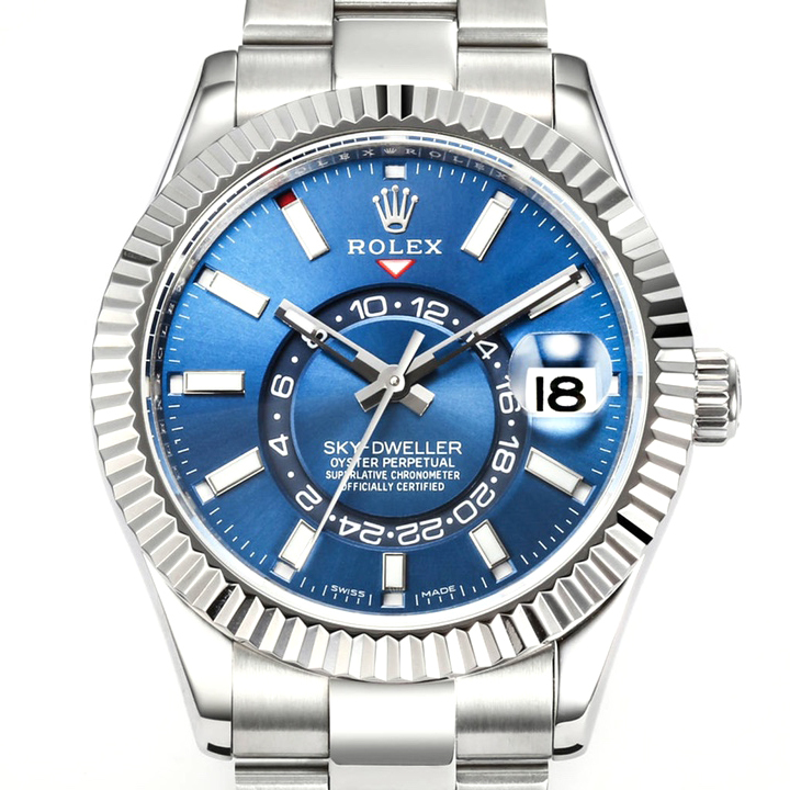 ロレックス「Rolex」スカイドゥエラー 42MM オイスタースチール＆ホワイトゴールド