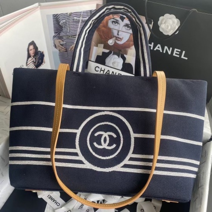 シャネル「Chanel」Coco Beach デニム トートバッグ