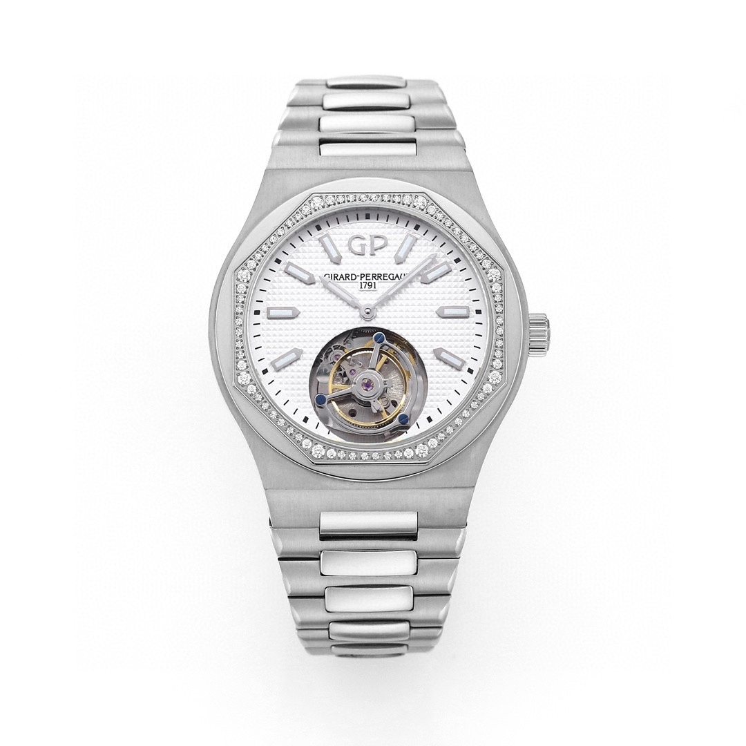 ジラール・ペルゴ「Girard-Perregaux」ラウレアート クロノグラフ トゥールビヨン 腕時計42MM