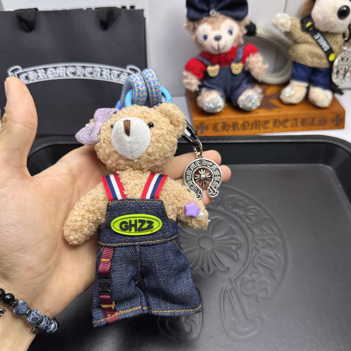 クロムハーツ「Chrome Hearts」バッグチャーム - すべてのトレンドバッグに合わせて、クールでキュートなスタイルを