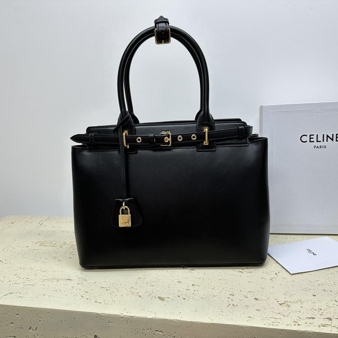セリーヌ「Celine」CONTI 柔软牛皮革ハンドバッグ