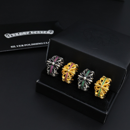 クロムハーツ「Chrome Hearts」クラシックヴィンテージ＆モダンリング - サイズ調整可能