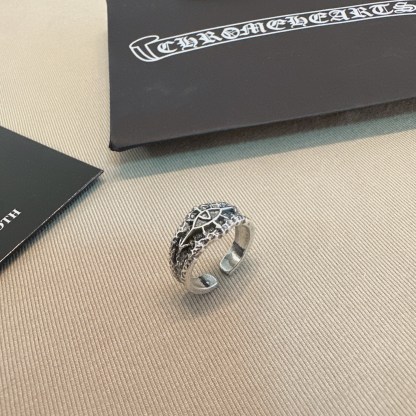 クロムハーツ「Chrome Hearts」クラシックヴィンテージ＆モダンリング - サイズ調整可能