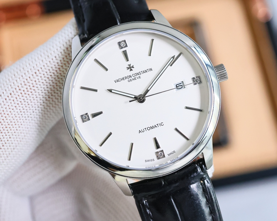 ヴァシュロン・コンスタンタン「Vacheron Constantin」ガラス メンズウォッチ40MM