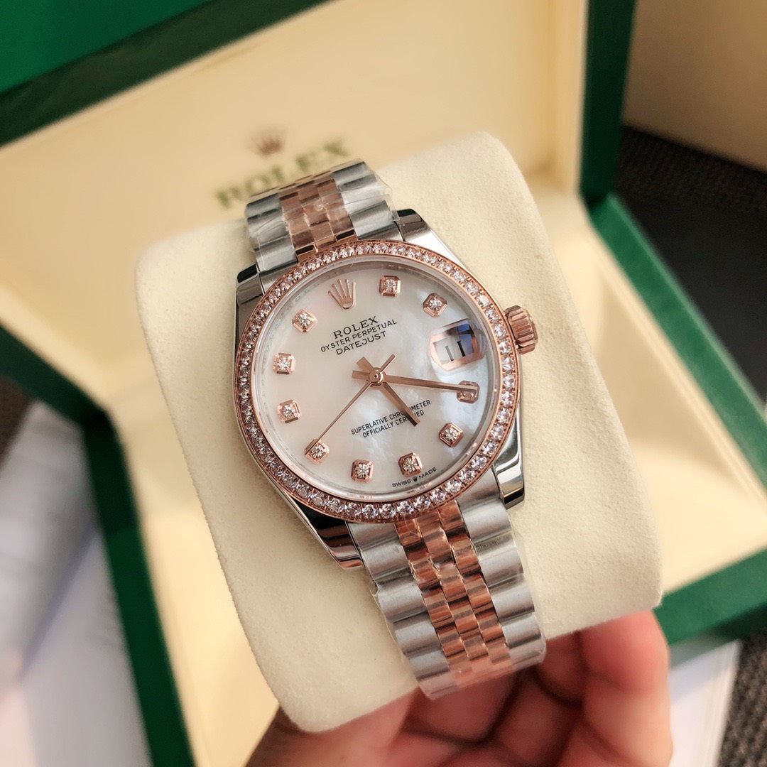 ロレックス「Rolex」デイトジャスト 31MM オイスタースチール＆エバーローズゴールド、ダイヤモンド