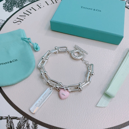 ティファニー「Tiffany & Co.」ポリッシュドシルバーリンク ブレスレット