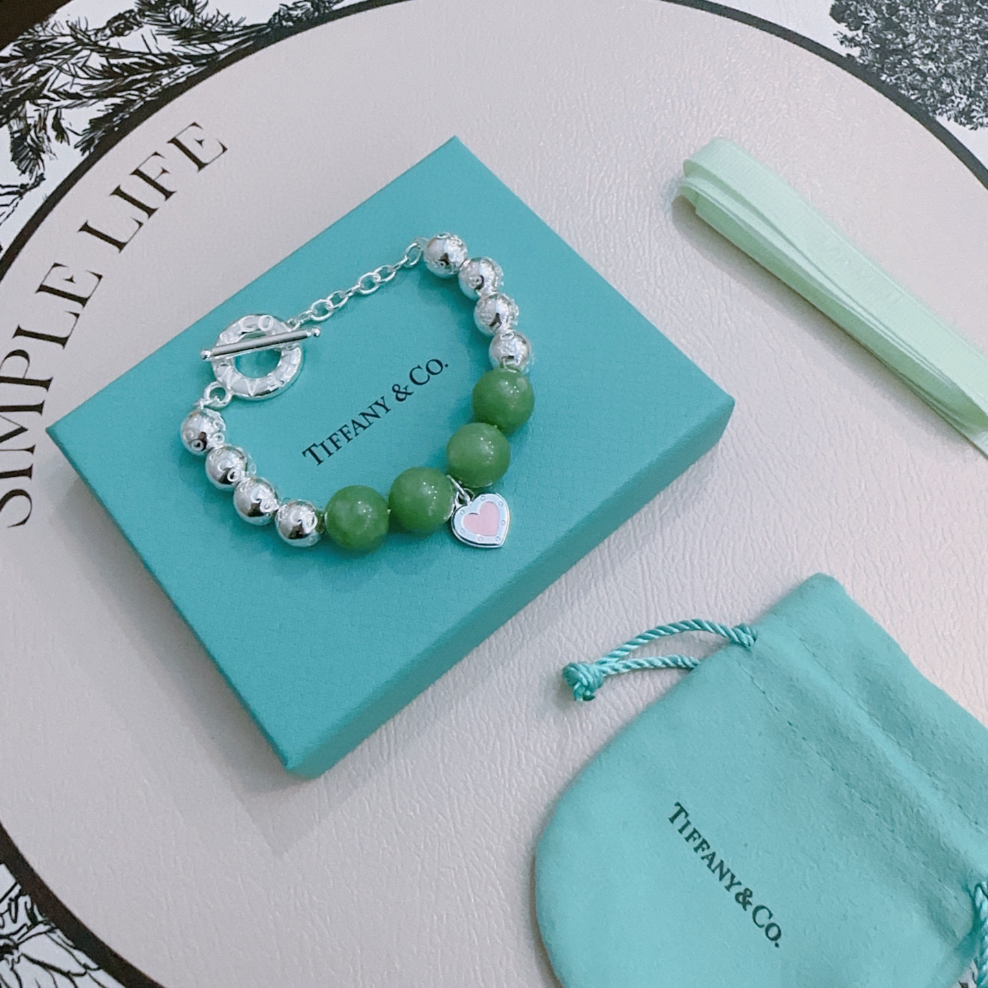 ティファニー「Tiffany & Co.」ポリッシュドシルバーリンク ブレスレット