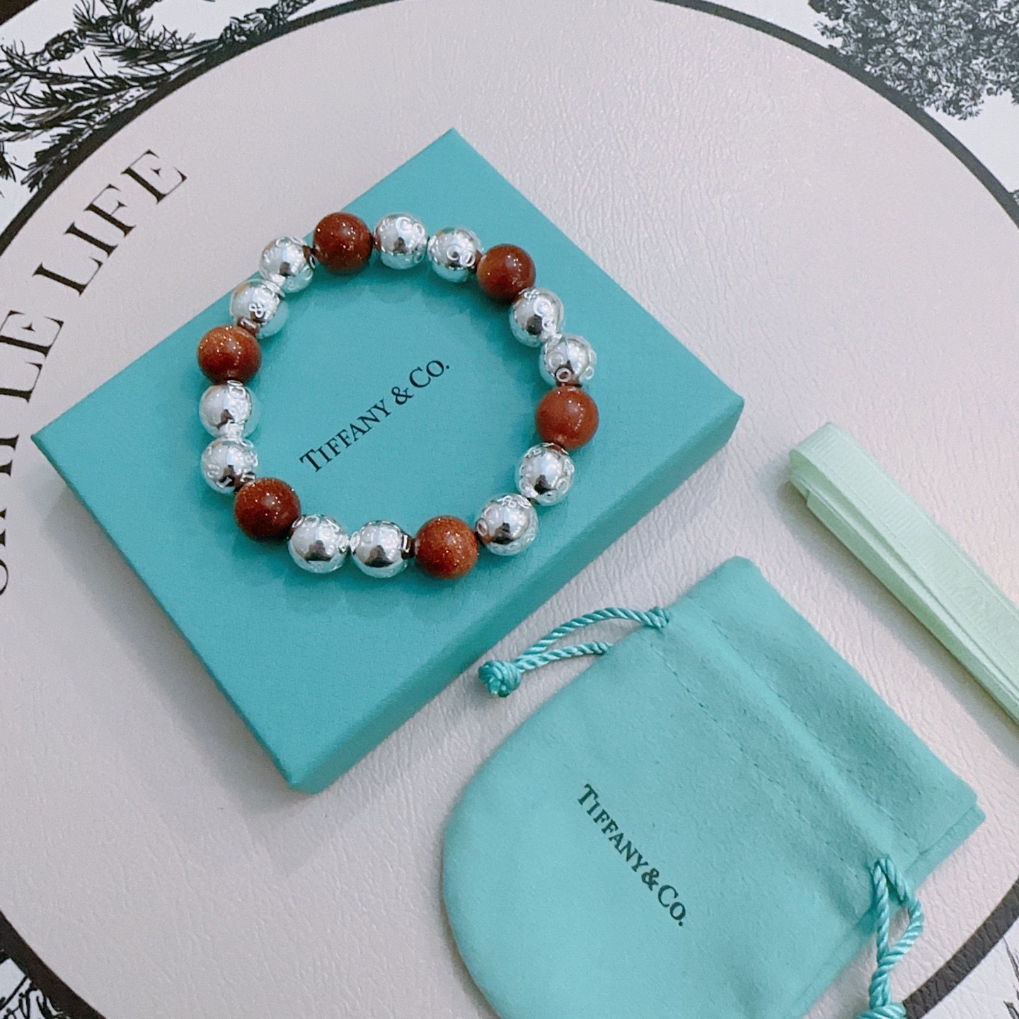 ティファニー「Tiffany & Co.」ポリッシュドシルバーリンク ブレスレット