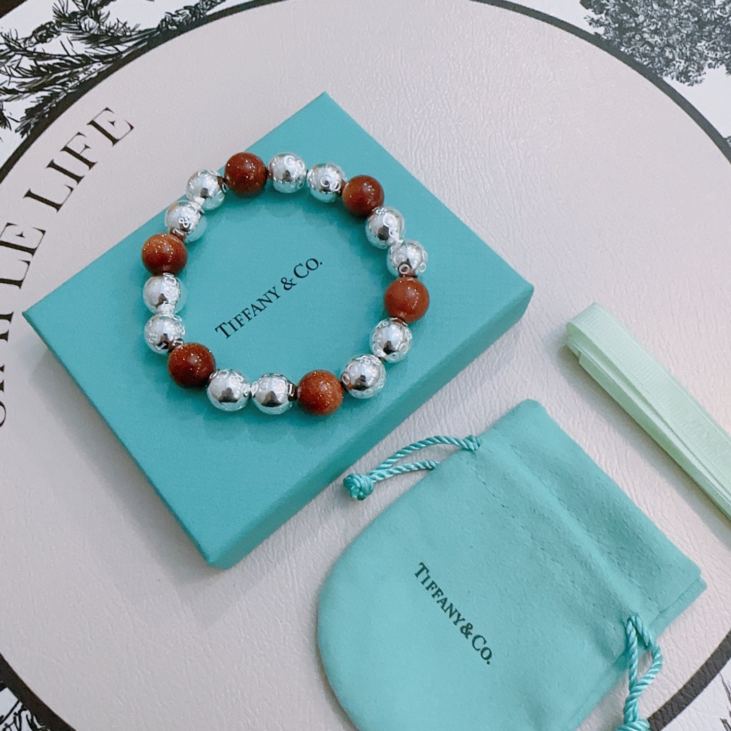 ティファニー「Tiffany & Co.」ポリッシュドシルバーリンク ブレスレット