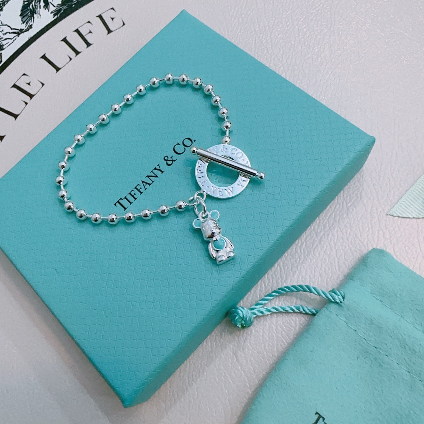 ティファニー「Tiffany & Co.」ポリッシュドシルバーリンク ブレスレット