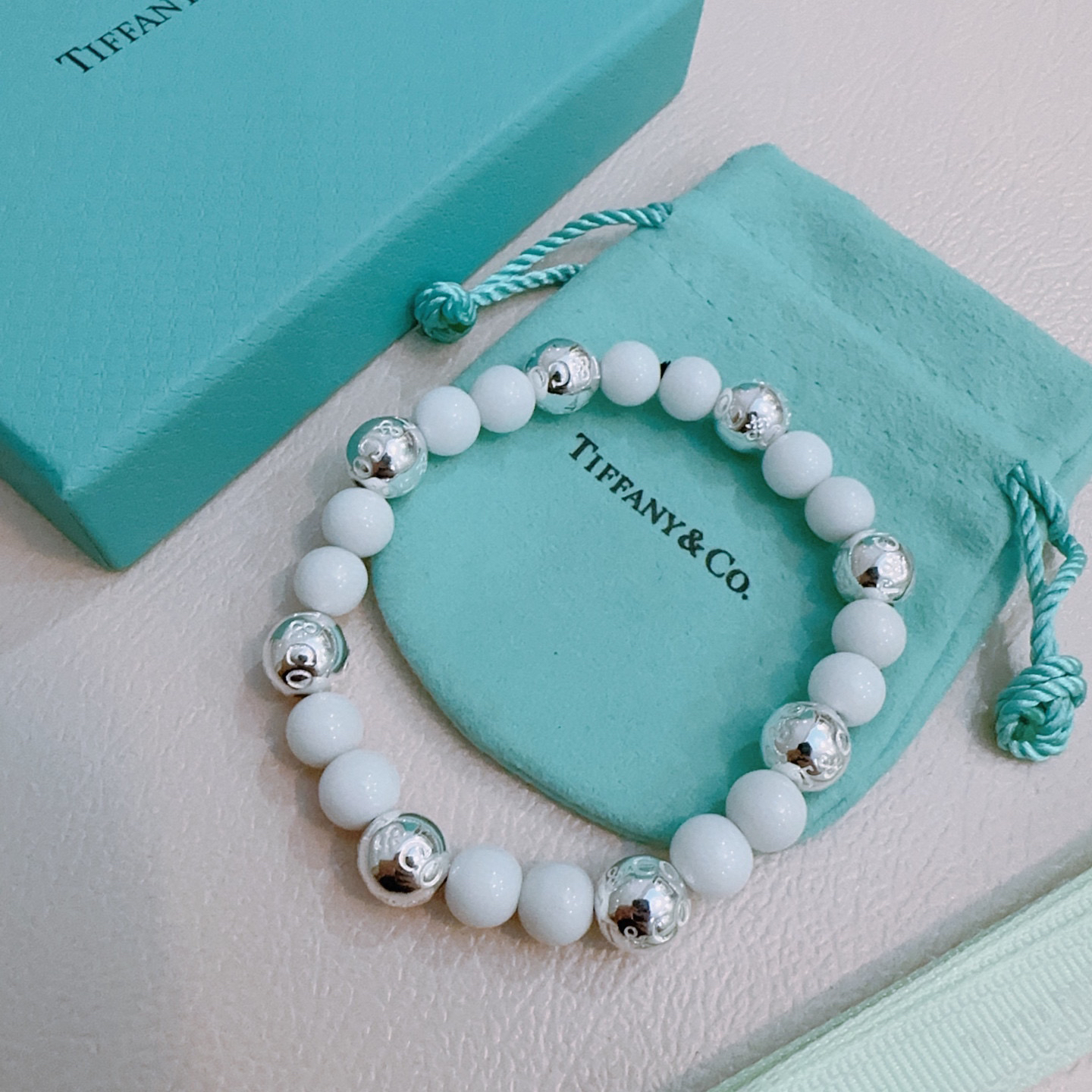 ティファニー「Tiffany & Co.」ポリッシュドシルバーリンク ブレスレット