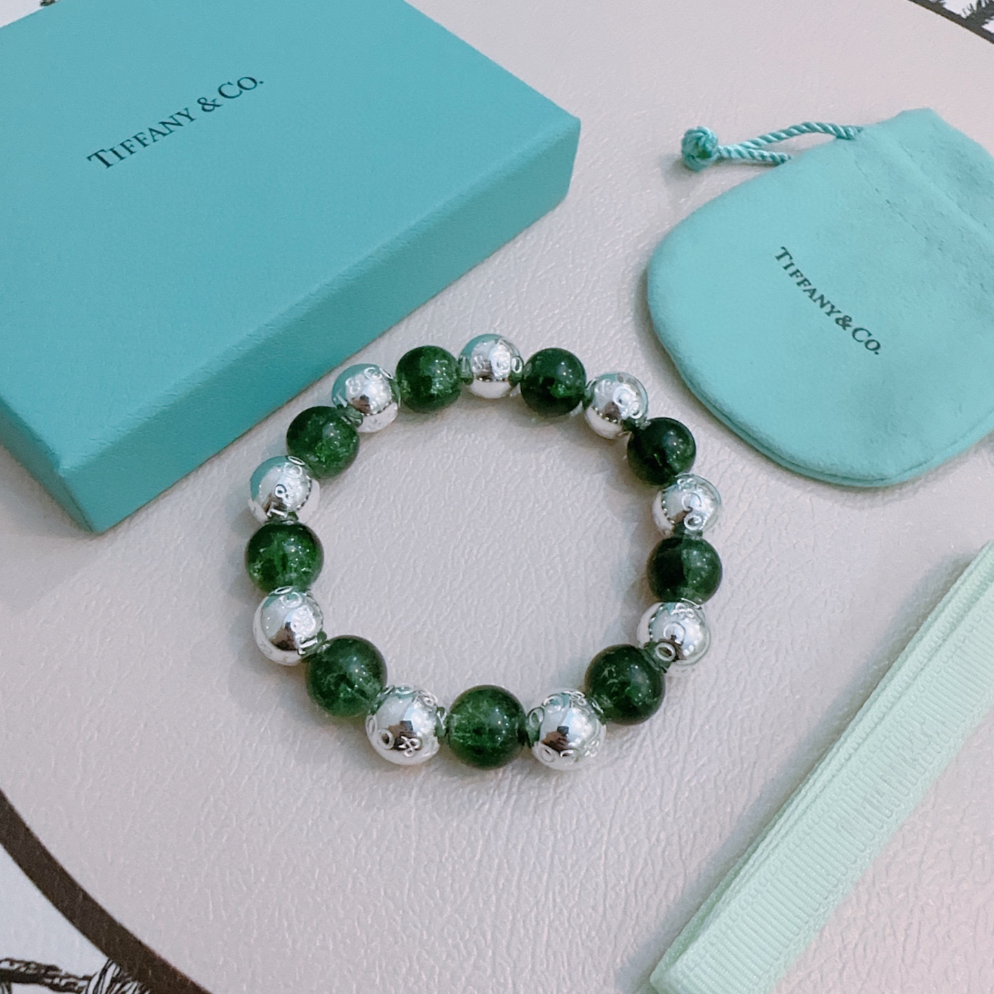 ティファニー「Tiffany & Co.」ポリッシュドシルバーリンク ブレスレット